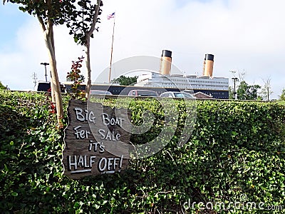 An outdoor view of the Titanic Museum attraction housing many artifacts from Editorial Stock Photo