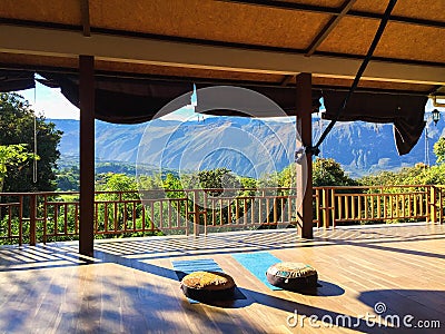 Inti Kamari Yoga Retreat Center in Yunguilla Valley Ecuador Editorial Stock Photo