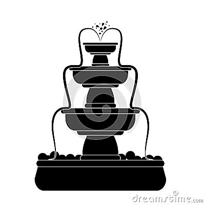 outdoors fountain icon image Cartoon Illustration