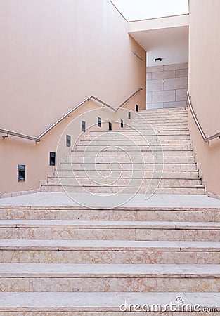 Outdoors staircase marble steps Stock Photo