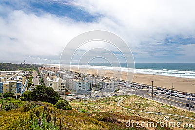 Outer richmond, Great Highway, Ocean Beach, San Francisco, Calif Stock Photo