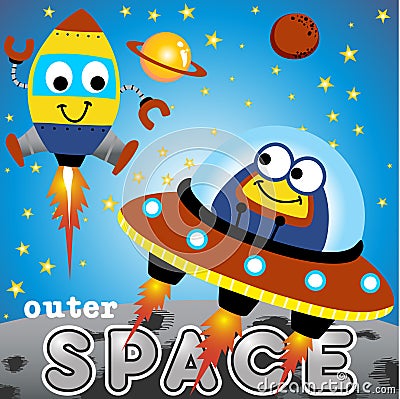 Outer space Vector Illustration