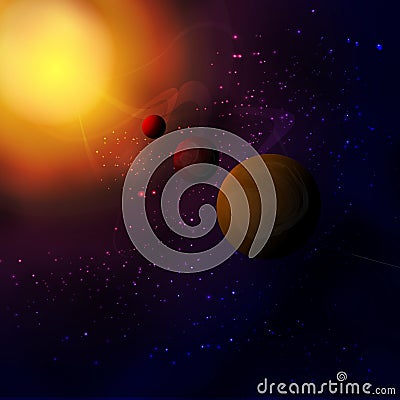 Outer space Vector Illustration