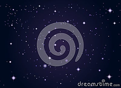 Outer space stars background Vector Illustration