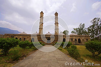 Outer view of Sahar ki masjid Stock Photo