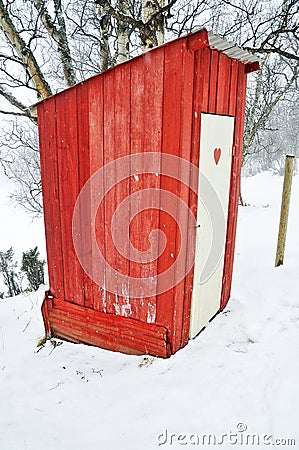 Outhouse Stock Photo