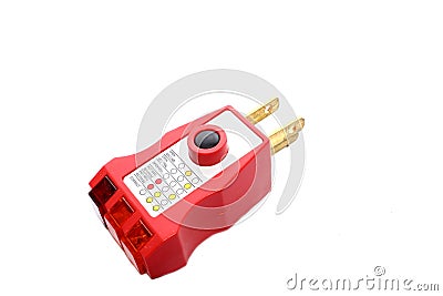 Outlet Tester Stock Photo