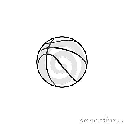 Outline Basketball vector Illustration Vector Illustration