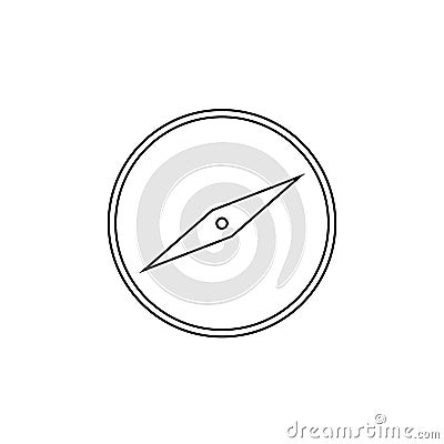 Outline compass icon. Outline navigation. Simple logo Cartoon Illustration