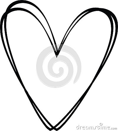 Outline heart svg vector with image for cut file for cricut and silhouette Stock Photo