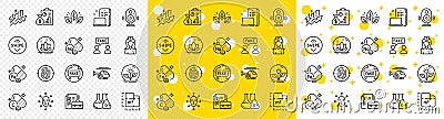 Outline Incubator, Consumption growth and Vitamin c line icons. For web app. Vector Vector Illustration