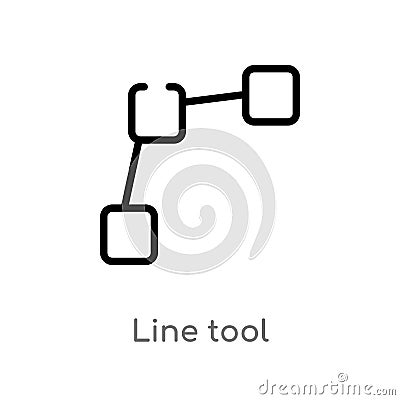 outline line tool vector icon. isolated black simple line element illustration from edit tools concept. editable vector stroke Vector Illustration