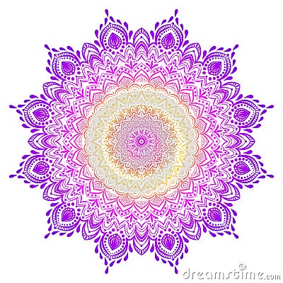 Mandalas. Vintage decorative elements. Outline pattern. Vector Illustration