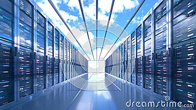 Outline of a resilient cloud computing architecture Stock Photo