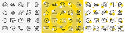 Outline Search employee, Place and Business person line icons. For web app. Vector Vector Illustration