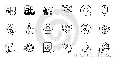Outline set of Chemistry experiment, Success and Friend line icons for web application. For design. Vector Vector Illustration