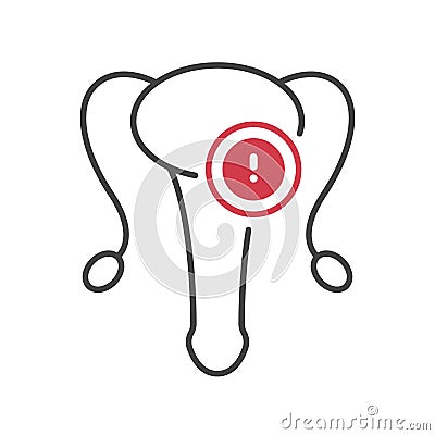 Outline style health care ui icons collection. Human organ disease concept. Vector illustration. Internal male reproduction system Vector Illustration