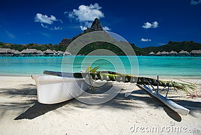 Outrigger Canoe Stock Photo