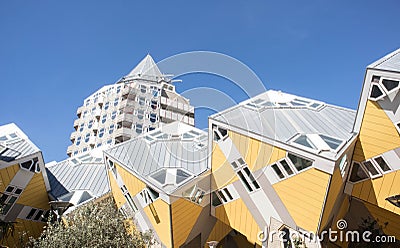 Outside cube concept houses appartments Editorial Stock Photo