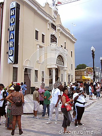 Outside the Howard Theatre Editorial Stock Photo