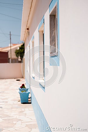Outside view of a mediterranean house Stock Photo
