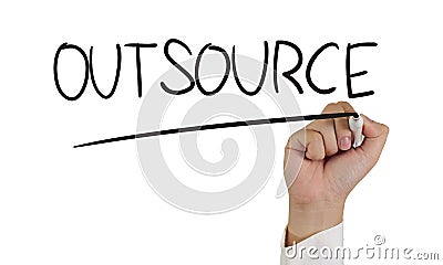 Outsource Concept Stock Photo