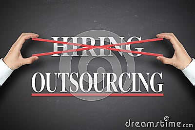 Outsourcing concept Stock Photo