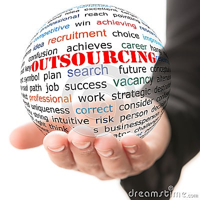 Outsourcing concept Stock Photo