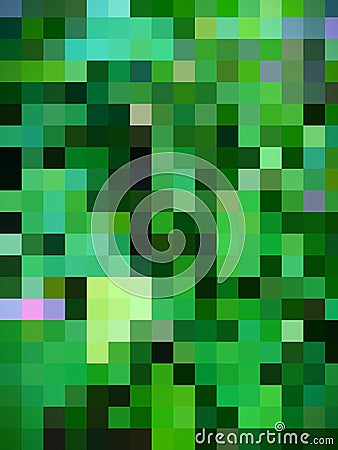 Outstanding abstract green background with computer designed squares Stock Photo