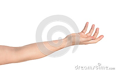 Outstretched hand Stock Photo