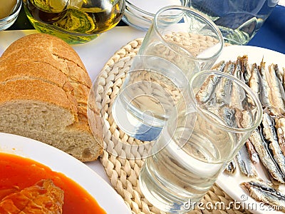 Ouzo Stock Photo