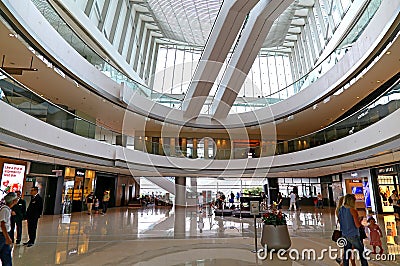 Oval atrium ifc mall hong kong Editorial Stock Photo