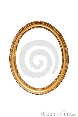 Oval decorative picture frame Stock Photo