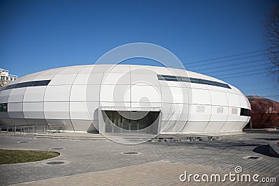 The oval shaped building Editorial Stock Photo