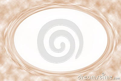 Oval Tan border Stock Photo