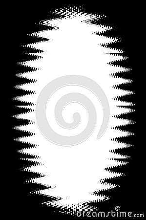 Oval Wave Black Photo Edges For Portrait Photos 5x7 Stock Photo