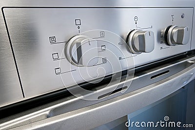 Oven dial Stock Photo