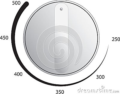 Oven Dial Vector Vector Illustration