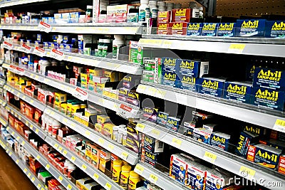 Over-the-counter Drugs Editorial Stock Photo