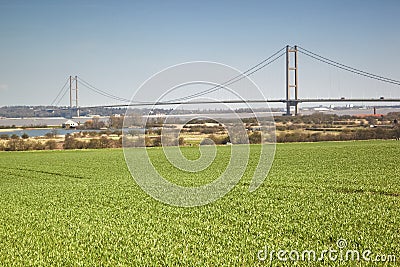 Over looking the Humber Estuary. Stock Photo