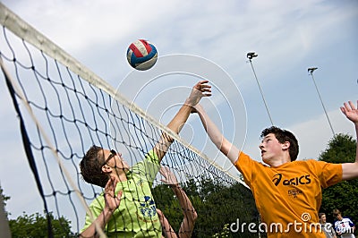 Over the net Editorial Stock Photo