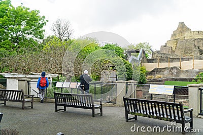 Over view of a compound at London zoo Editorial Stock Photo