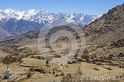 Over view Leh city Stock Photo