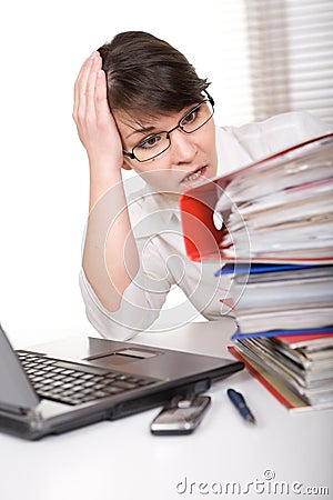 Over-worked Stock Photo