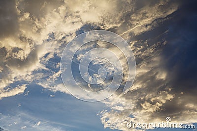 Overcast. Anticyclone. Weather forecast. Stock Photo