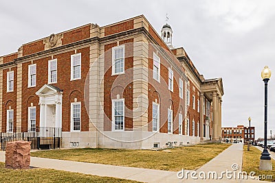 Overcast view of the Historic Truman Courthouse Editorial Stock Photo