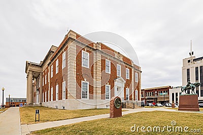 Overcast view of the Historic Truman Courthouse Editorial Stock Photo