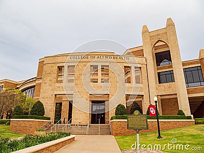 Overcast view of the HSC of University of Oklahoma Stock Photo