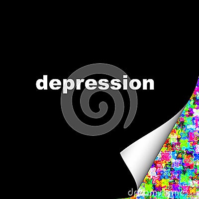 Overcome Depression Stock Photo