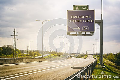 Overcome stereotypes and generalization Stock Photo